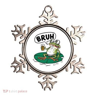 Funny Frog Bruh .. Ornament
