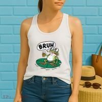 Funny Frog Bruh .. Women's Tank Top thumb 2
