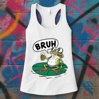 Funny Frog Bruh .. Women's Tank Top thumb 3