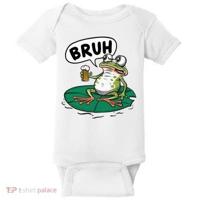 Funny Frog Bruh .. Baby Bodysuit