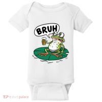 Funny Frog Bruh .. Baby Bodysuit thumb 0
