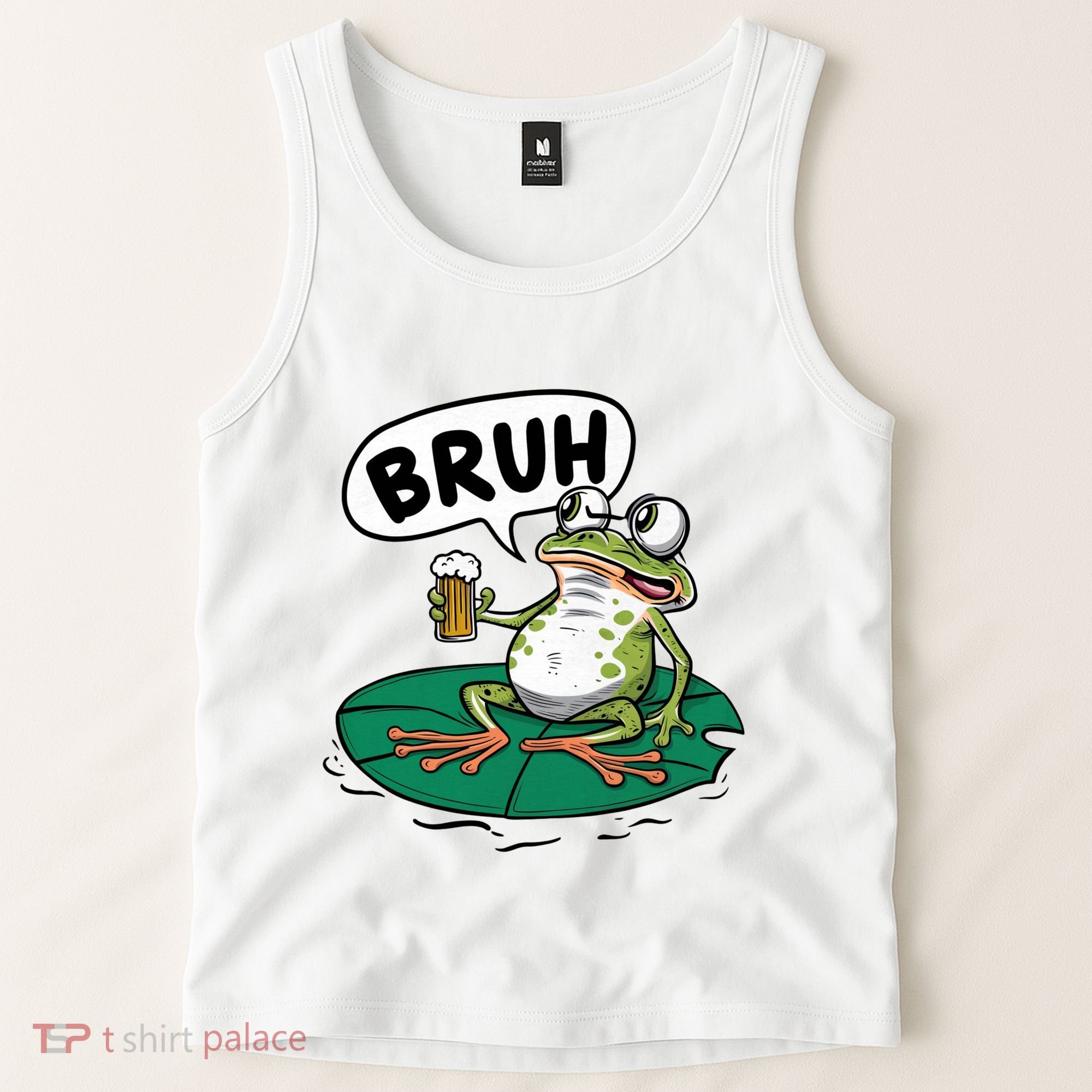 Funny Frog Bruh .. Tank Top