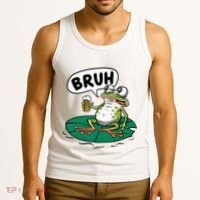 Funny Frog Bruh .. Tank Top thumb 3