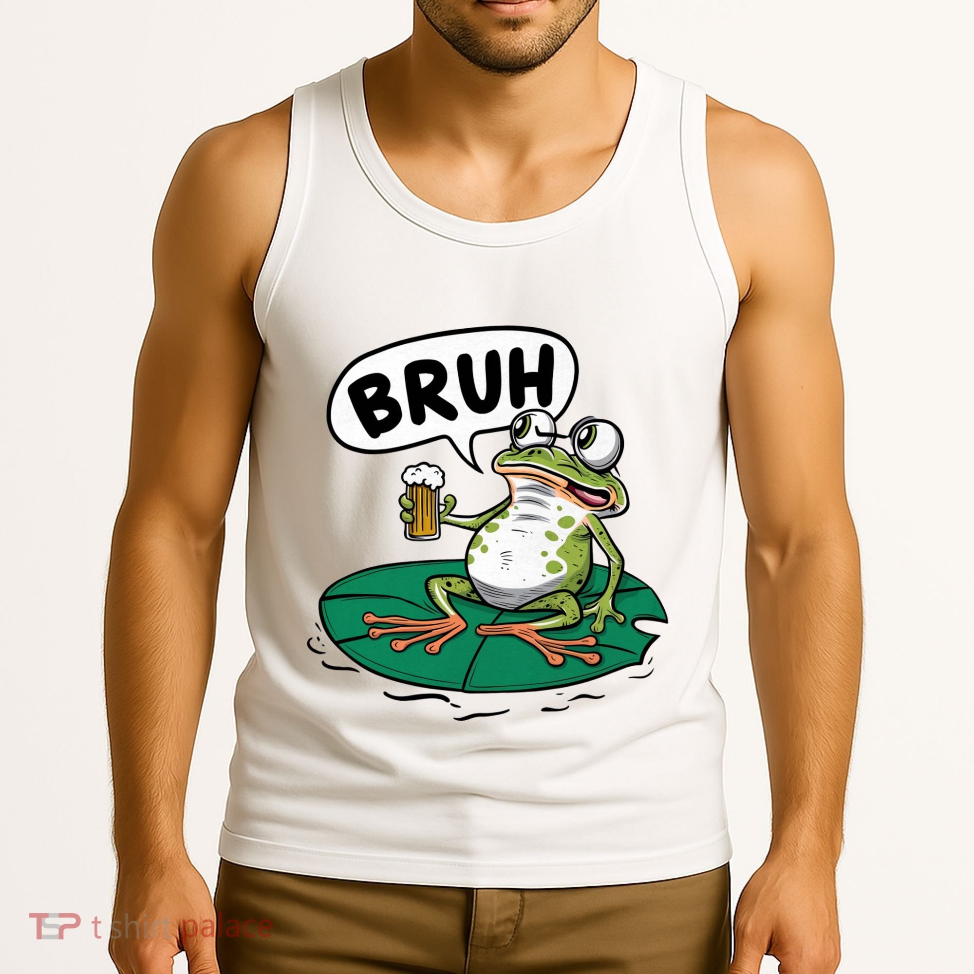 Funny Frog Bruh .. Tank Top