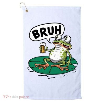 Funny Frog Bruh .. Golf Towel
