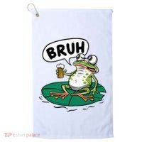 Funny Frog Bruh .. Golf Towel thumb 0