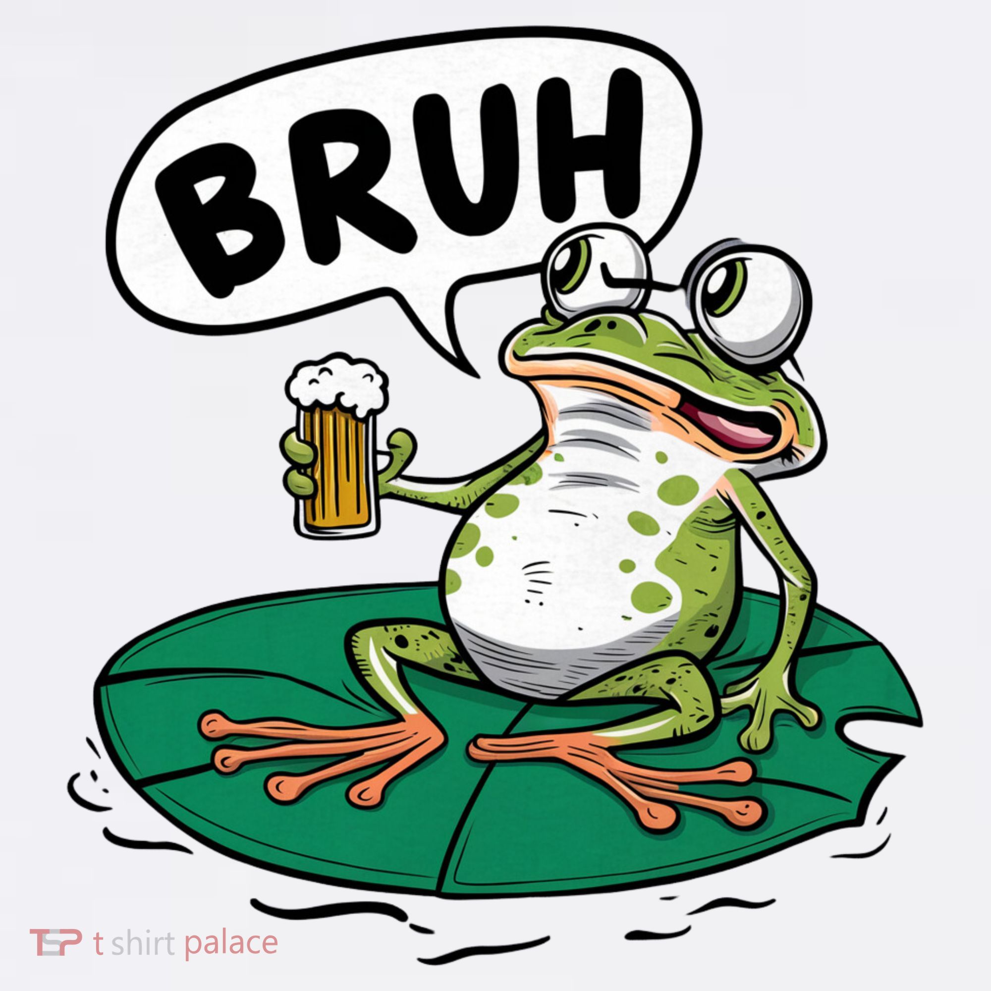 Funny Frog Bruh .. Golf Towel