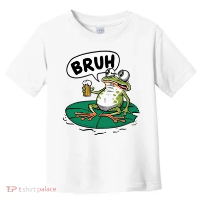 Funny Frog Bruh .. Toddler T-Shirt