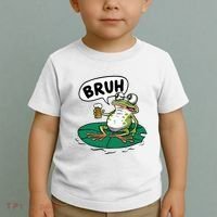 Funny Frog Bruh .. Toddler T-Shirt thumb 2