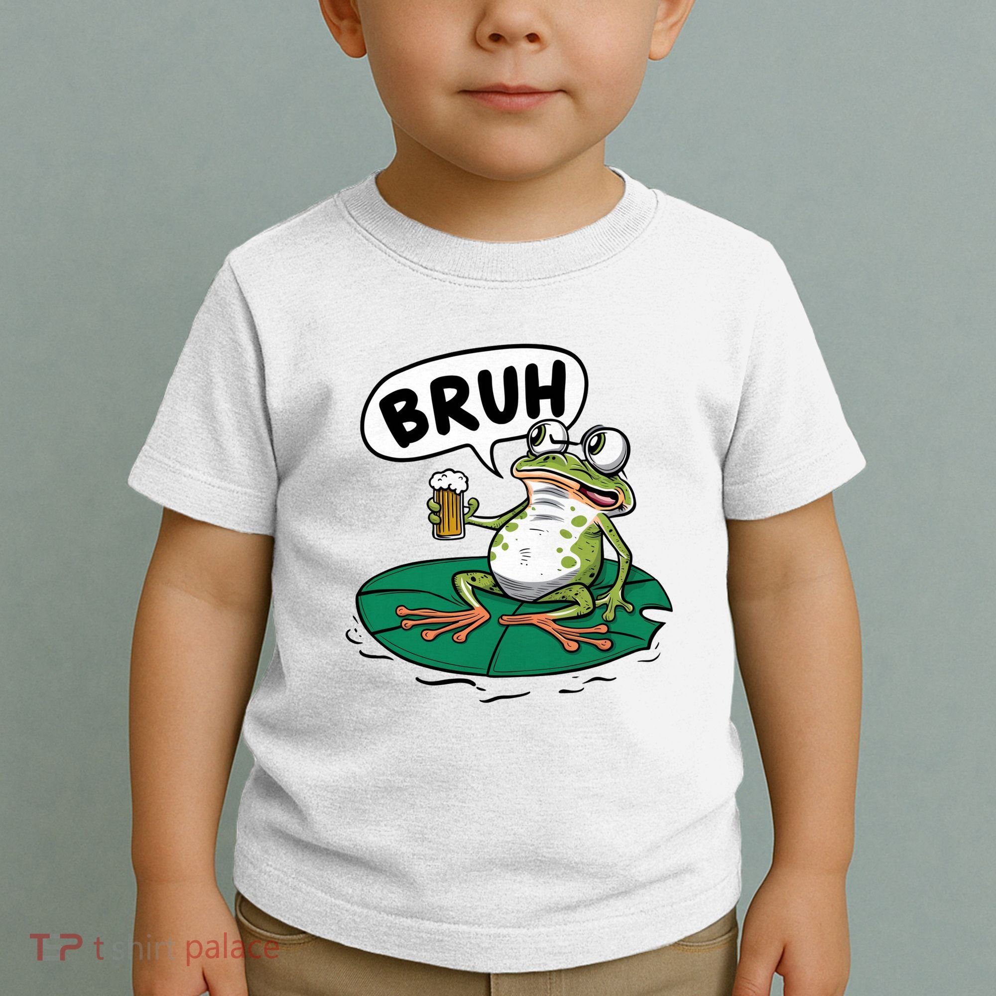 Funny Frog Bruh .. Toddler T-Shirt
