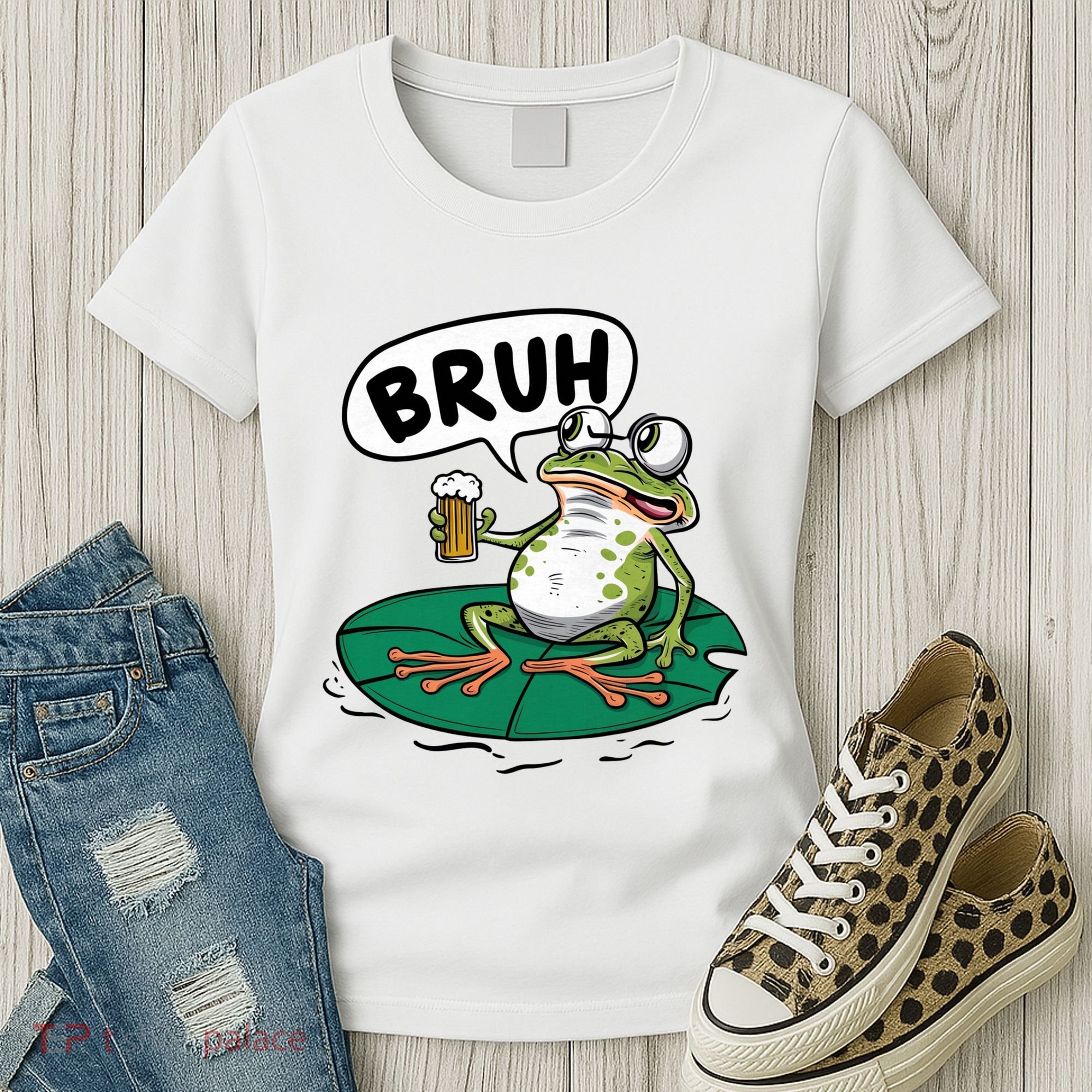 Funny Frog Bruh .. Women's T-Shirt