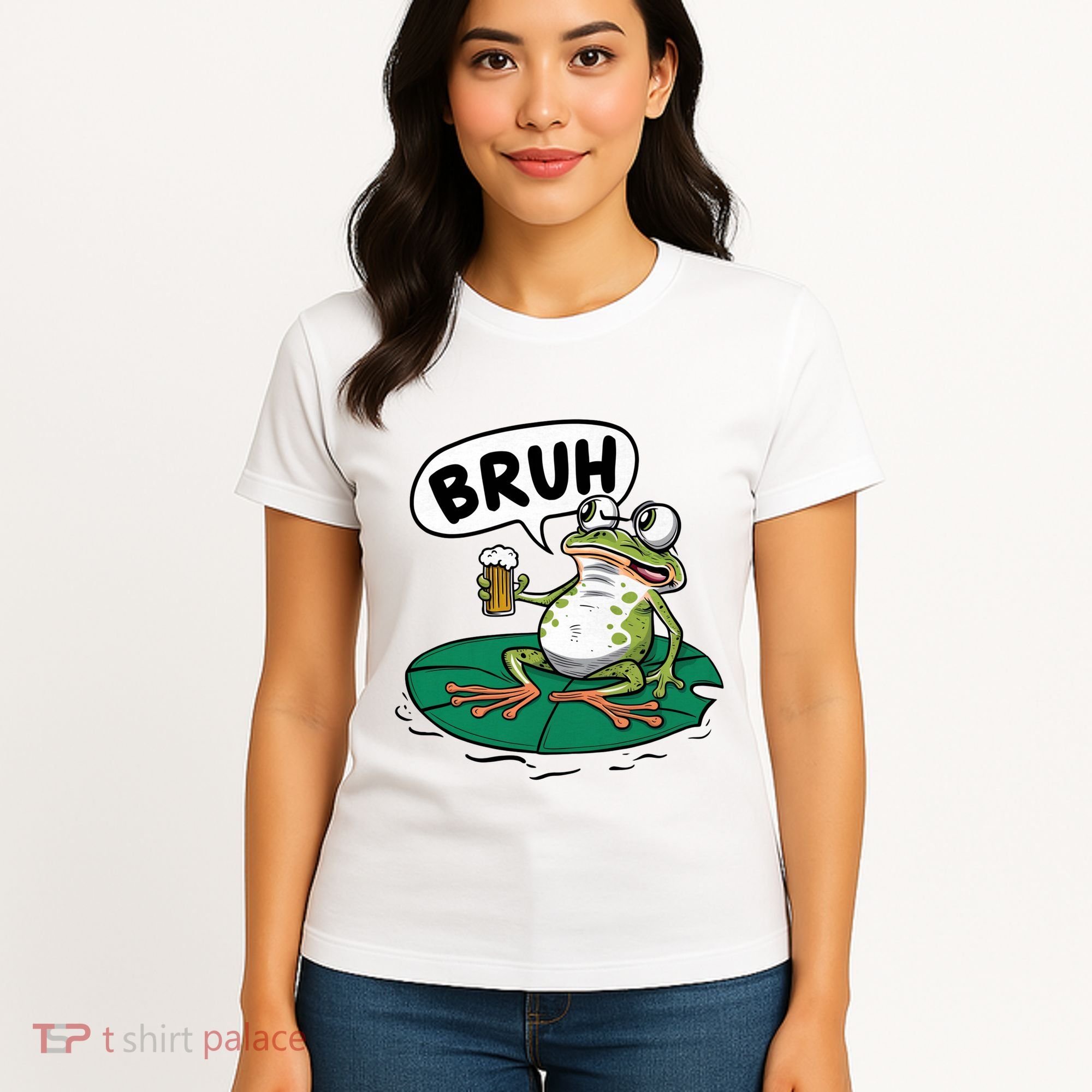 Funny Frog Bruh .. Women's T-Shirt