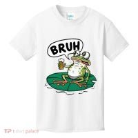 Funny Frog Bruh .. Kids T-Shirt thumb 0