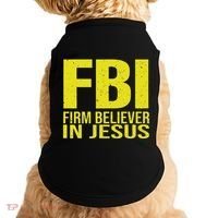 Fbi Firm Believer In Jesus 2025 Doggie Tank thumb 0