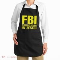 Fbi Firm Believer In Jesus 2025 Apron thumb 2