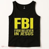 Fbi Firm Believer In Jesus 2025 Tank Top thumb 2
