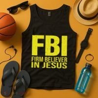 Fbi Firm Believer In Jesus 2025 Tank Top thumb 4