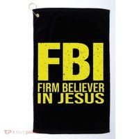 Fbi Firm Believer In Jesus 2025 Golf Towel thumb 0
