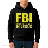 Fbi Firm Believer In Jesus 2025 Kids Hoodie thumb 4