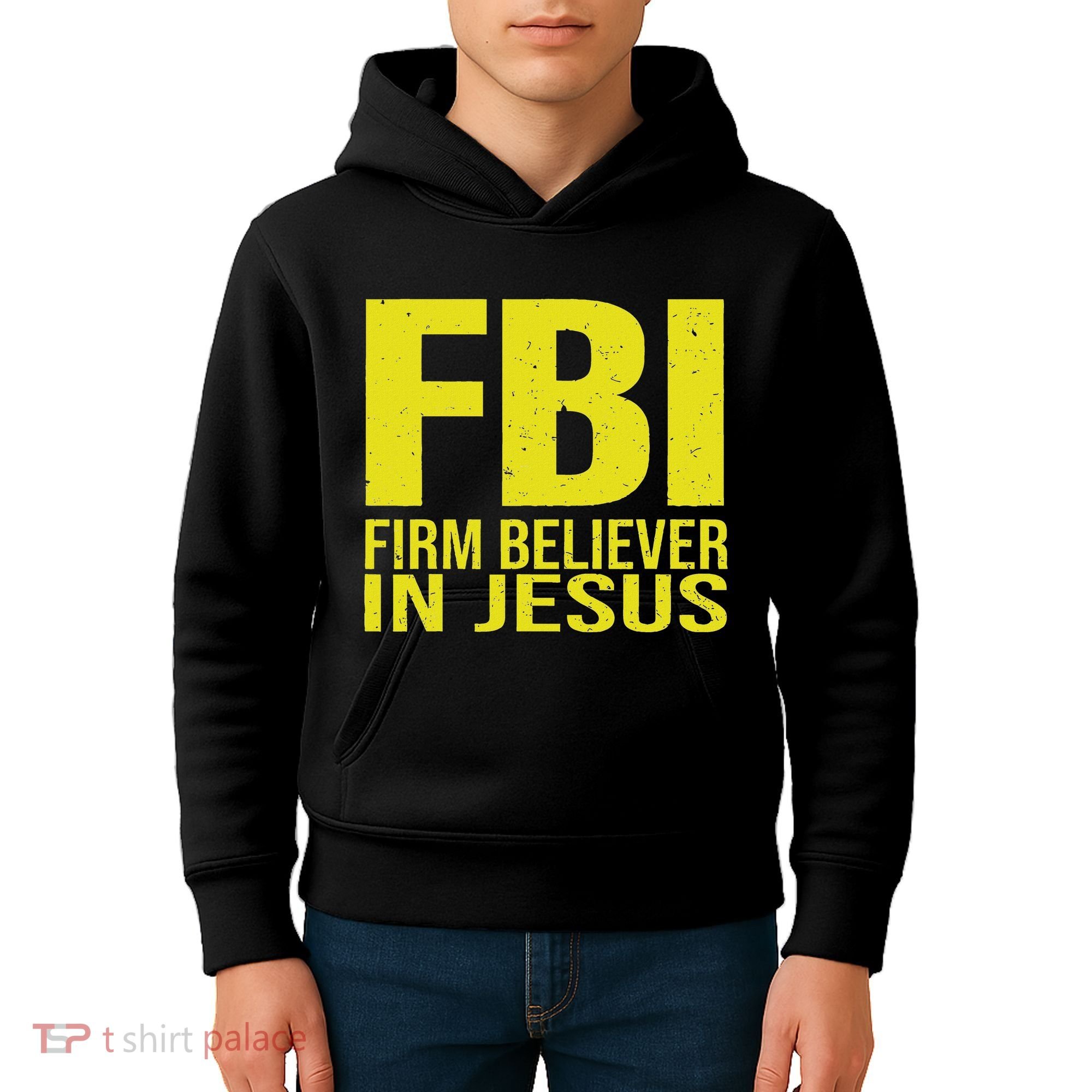 Fbi Firm Believer In Jesus 2025 Kids Hoodie