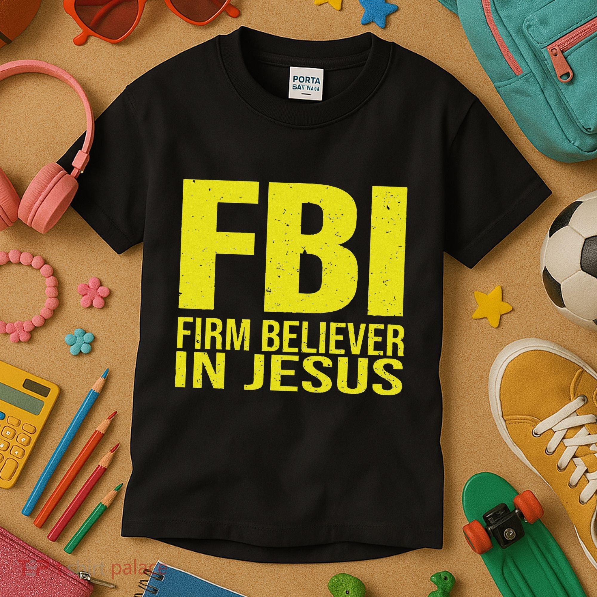 Fbi Firm Believer In Jesus 2025 Kids T-Shirt