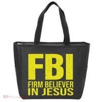 Fbi Firm Believer In Jesus 2025 Tote Bag thumb 0