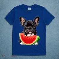 Funny French Bulldog Dog And Watermelon Slice Summer Vacation Gift T-Shirt thumb 5