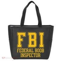 Fbi Federal Boob Inspector Funny Saying Fathers Tote Bag thumb 0