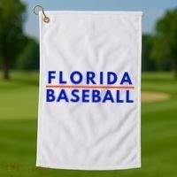 Florida Fl Baseball Fans Golf Towel thumb 1