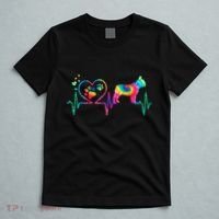 Frenchie French Bulldog Mom Dad Heartbeat Tie Dye Dog Gift T-Shirt thumb 5