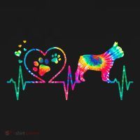 Frenchie French Bulldog Mom Dad Heartbeat Tie Dye Dog Gift Women's Tank Top thumb 5