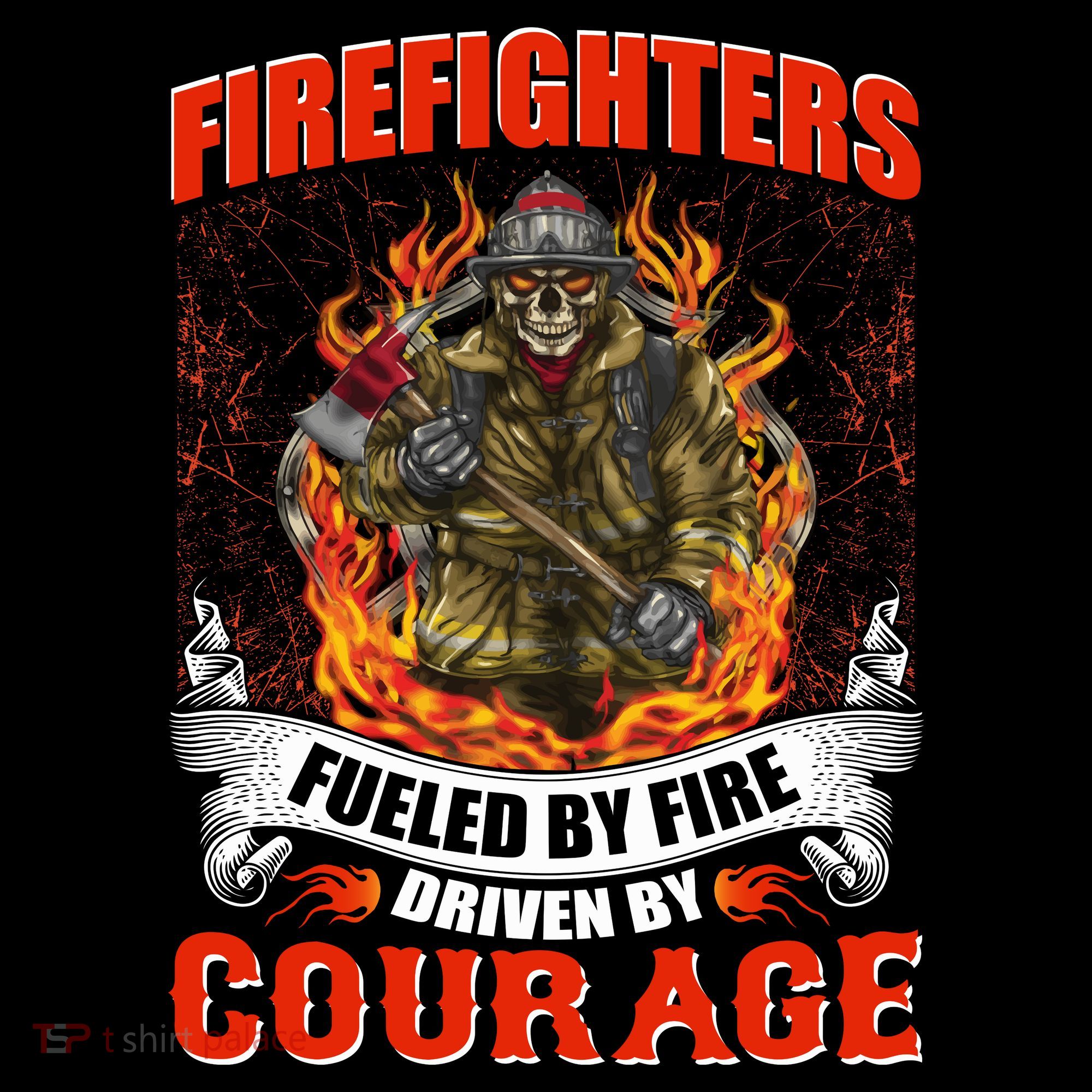 Firefighters Fueled By Fire Driven By Courage Backpack
