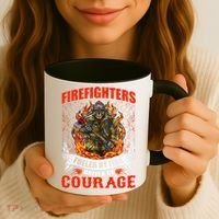 Firefighters Fueled By Fire Driven By Courage Coffee Mug thumb 3