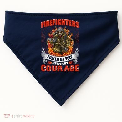 Firefighters Fueled By Fire Driven By Courage USA-Made Doggie Bandana