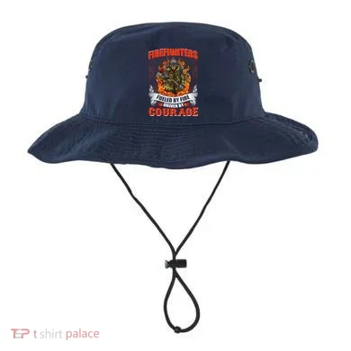 Firefighters Fueled By Fire Driven By Courage Bucket Hat