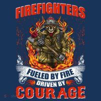 Firefighters Fueled By Fire Driven By Courage Women's Hoodie thumb 2