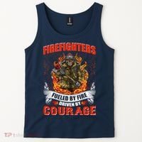 Firefighters Fueled By Fire Driven By Courage Tank Top thumb 2