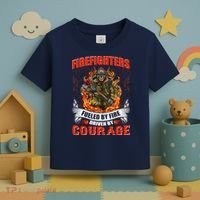 Firefighters Fueled By Fire Driven By Courage Toddler T-Shirt thumb 3