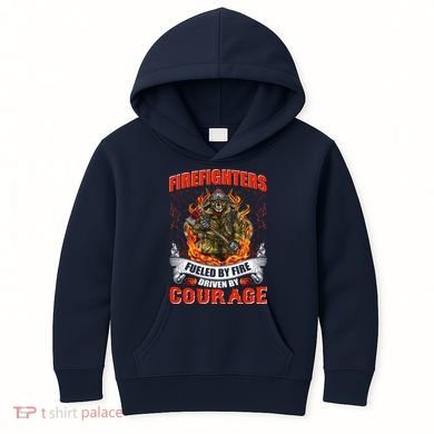 Firefighters Fueled By Fire Driven By Courage Kids Hoodie