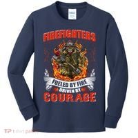 Firefighters Fueled By Fire Driven By Courage Kids Long Sleeve Shirt thumb 0