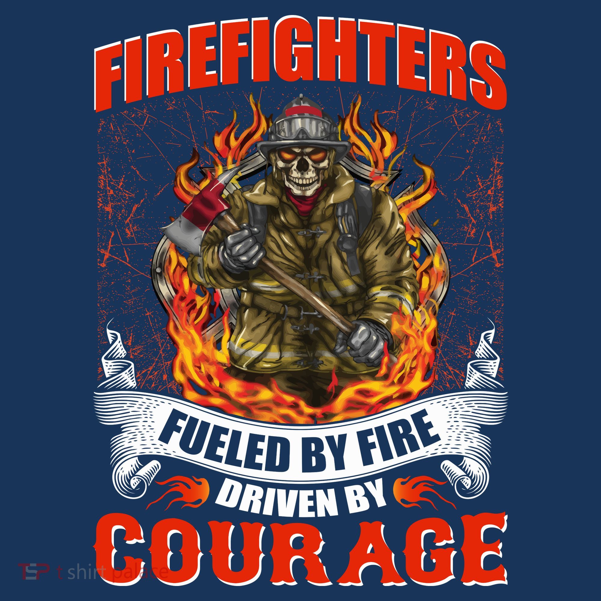 Firefighters Fueled By Fire Driven By Courage Kids T-Shirt