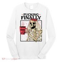 Fucking Finally Bride Or Die Death Do Us Bachelorette Party Long Sleeve Shirt thumb 0