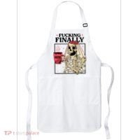 Fucking Finally Bride Or Die Death Do Us Bachelorette Party Apron thumb 0