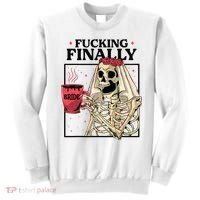 Fucking Finally Bride Or Die Death Do Us Bachelorette Party Sweatshirt thumb 0