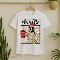 Fucking Finally Bride Or Die Death Do Us Bachelorette Party T-Shirt thumb 2