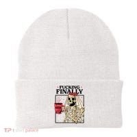 Fucking Finally Bride Or Die Death Do Us Bachelorette Party Beanie thumb 0