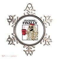 Fucking Finally Bride Or Die Death Do Us Bachelorette Party Ornament thumb 0