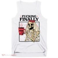 Fucking Finally Bride Or Die Death Do Us Bachelorette Party Tank Top thumb 0