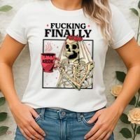 Fucking Finally Bride Or Die Death Do Us Bachelorette Party Women's T-Shirt thumb 2