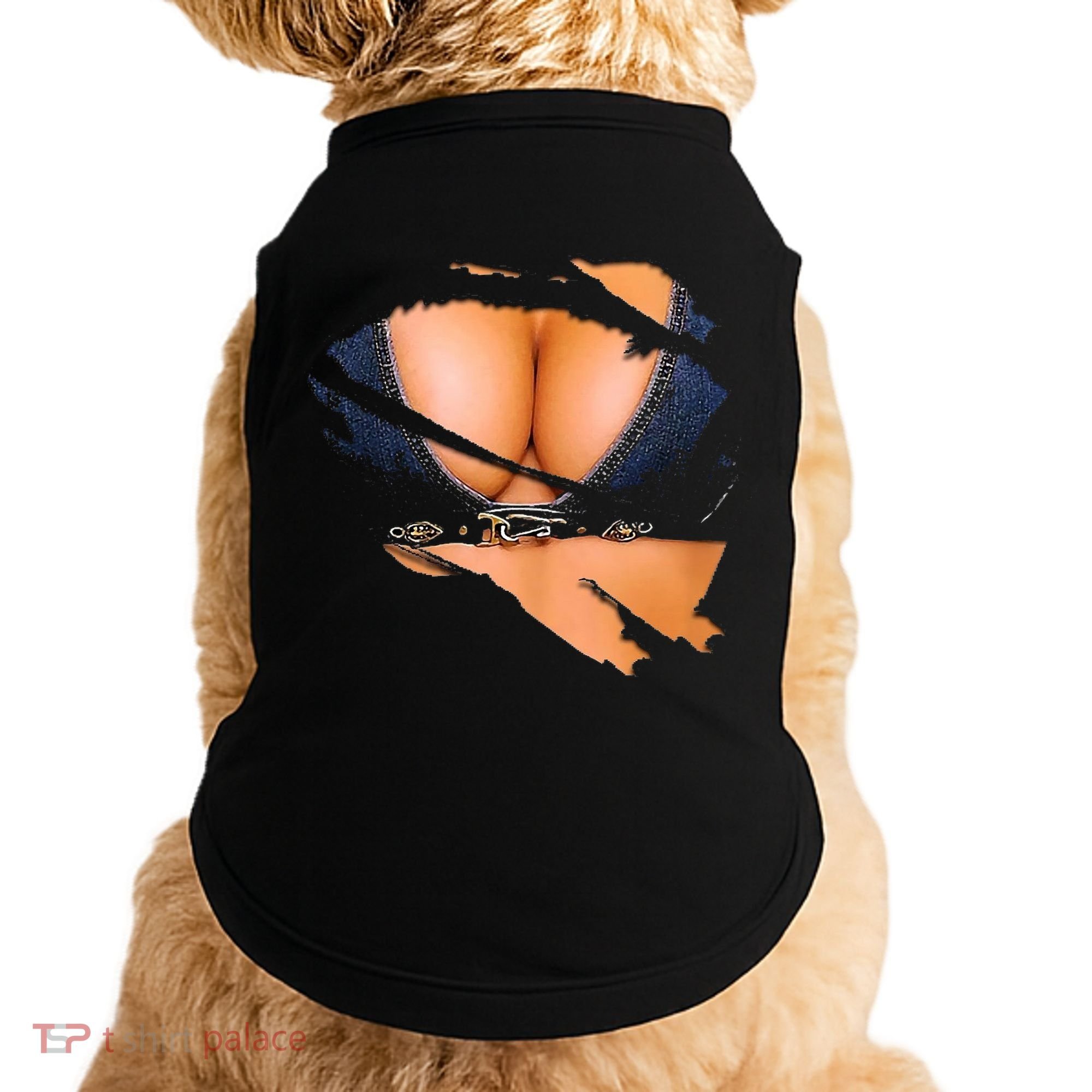 Funny Fake Bikini Body And Boobs Costume Doggie Tank